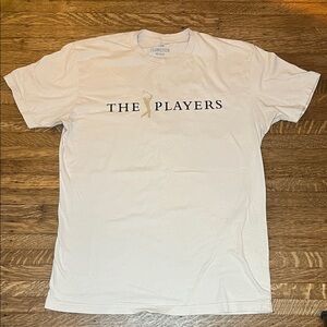 Flomotion Medium Crew Neck Tee — Cream with Gray Logo